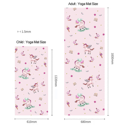 Kids Eco-friendly Rubber Suede Yoga Mat