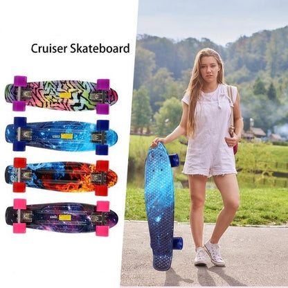 22" Fun Cruiser Beginner to Pro Non-Slip Skateboard