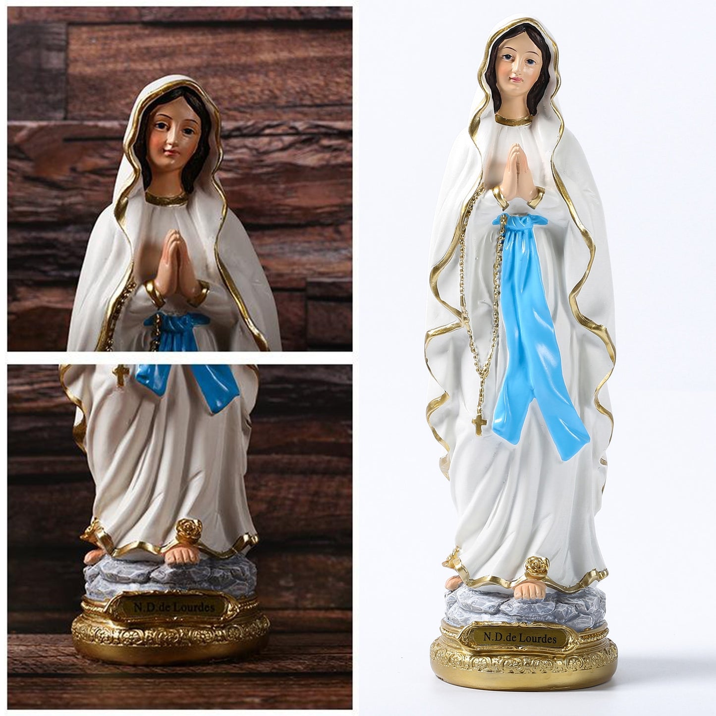 Beautiful Catholic Madonna Virgin Mary Statue Figure