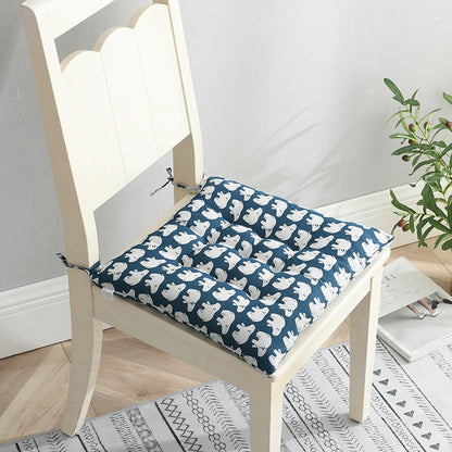 Printed Thick Round & Square Chair Cushion Seat Home Decor Pillows Meditation Throw Pillows Office Chair Floor