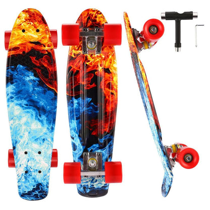 22" Fun Cruiser Beginner to Pro Non-Slip Skateboard