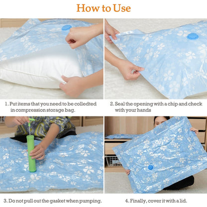 7- 11PCS Set Thick Vacuum Storage Bags For Clothes Compressed Bags with Hand Pump Reusable Blanket Clothes Quilt Organizer Travel