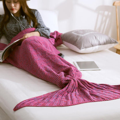 Soft and Cozy Handmade Crochet Kids/Adults Mermaid Tail Blanket