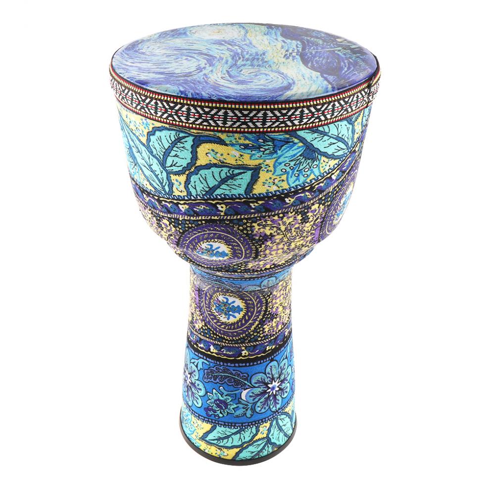 Gorgeous Hand Painted 8.5 Inch  African Djembe Drum