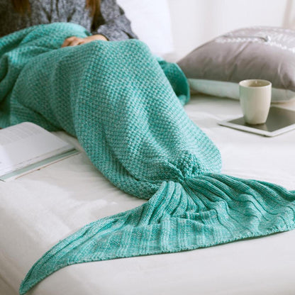 Soft and Cozy Handmade Crochet Kids/Adults Mermaid Tail Blanket