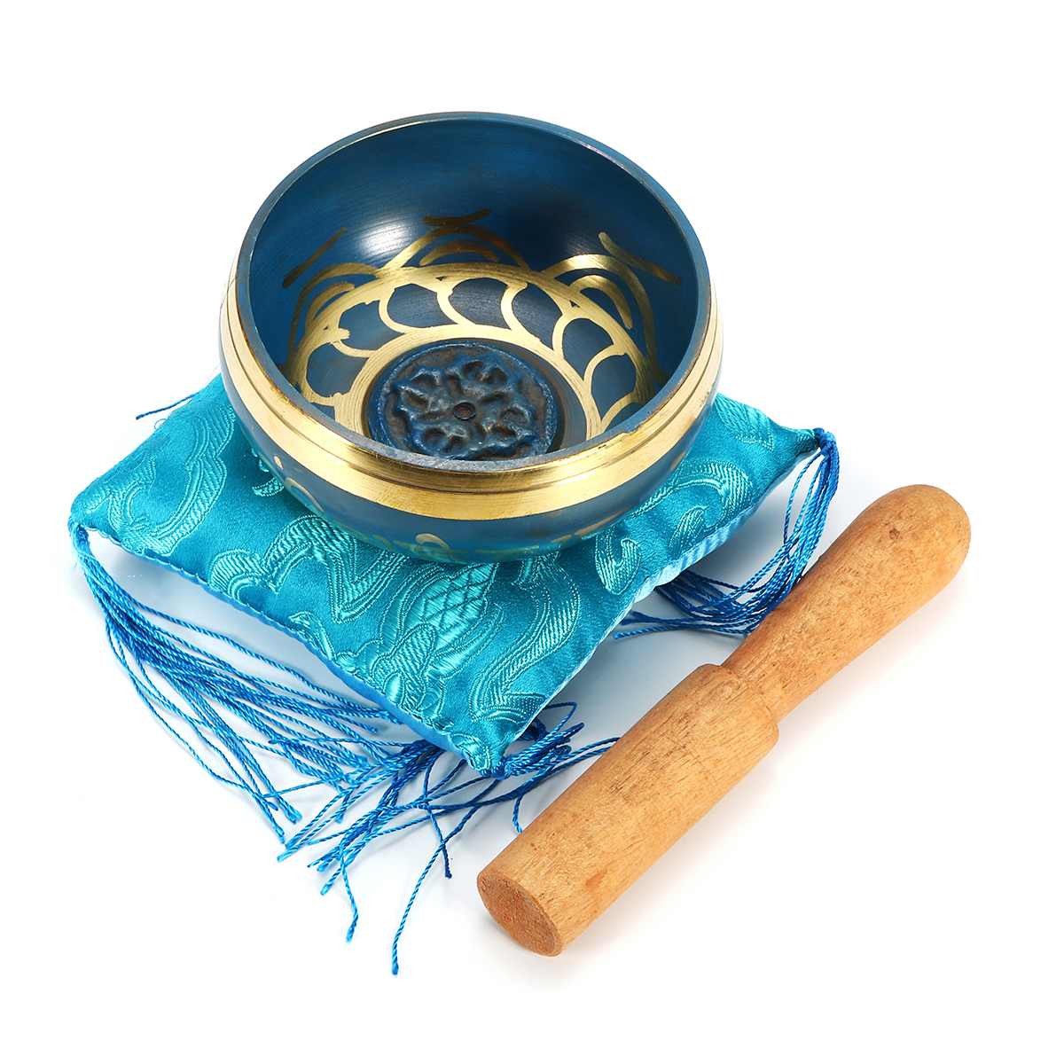 Gorgeous Meditation Tibetan Singing Bowl with Striker & Pillow