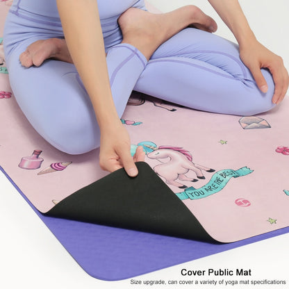 Kids Eco-friendly Rubber Suede Yoga Mat