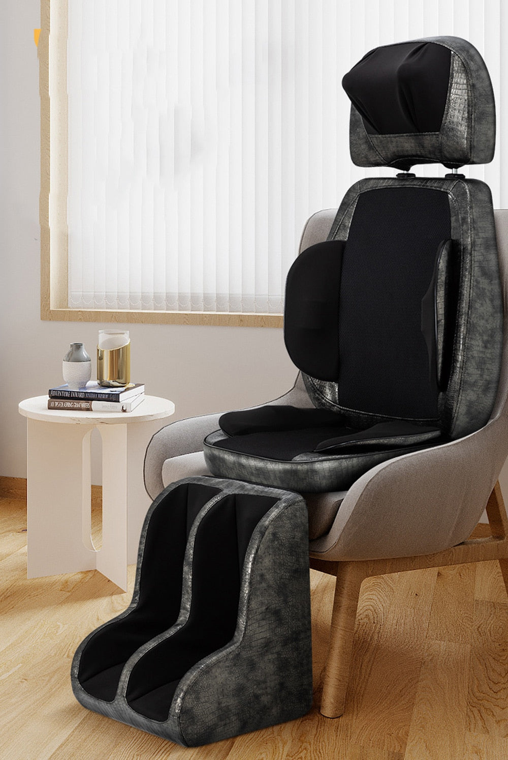 Electric Vibrating Full Body Massage Cushion Neck Back Waist Hip Leg Massage Chair Heating Massage Muscle Stimulator 220V