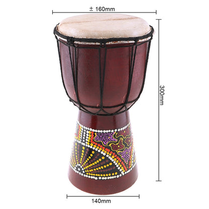 Goat Skin Hand Painted African Djembe Drum
