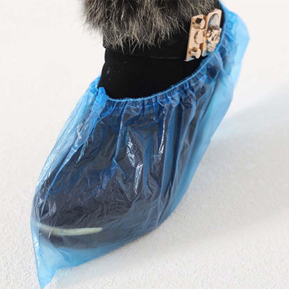 200Pcs Disposable Waterproof Dust-proof Shoe Cover Booties
