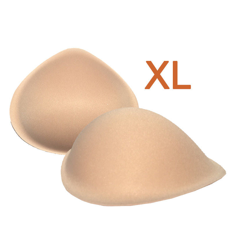 1 Pair Realistic Strap Sponge Breast Forms Fake Boobs Bra Padding Inserts