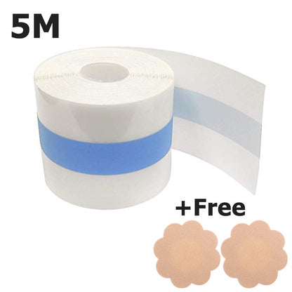 10M Push Up Boobs Lift Tape with Free Self Adhesive Silicone Breasts Nipple Cover