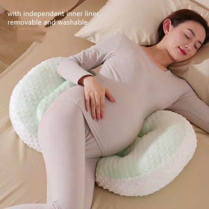 Soft n Comfy Maternity Pregnancy Side Sleep Breathable U Shape Multi Function Belly & Waist Support Pillow