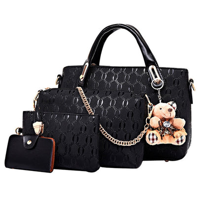 Luxury 4 Piece Set Handbag/Purse For Elegant Women
