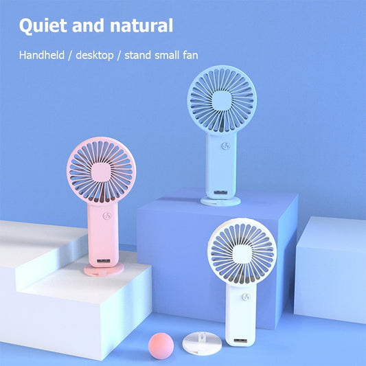 Ultra-quiet Portable Mini Handheld USB Fan for Menopause Cool Student Office Outdoor Workouts Travel 3 Speed