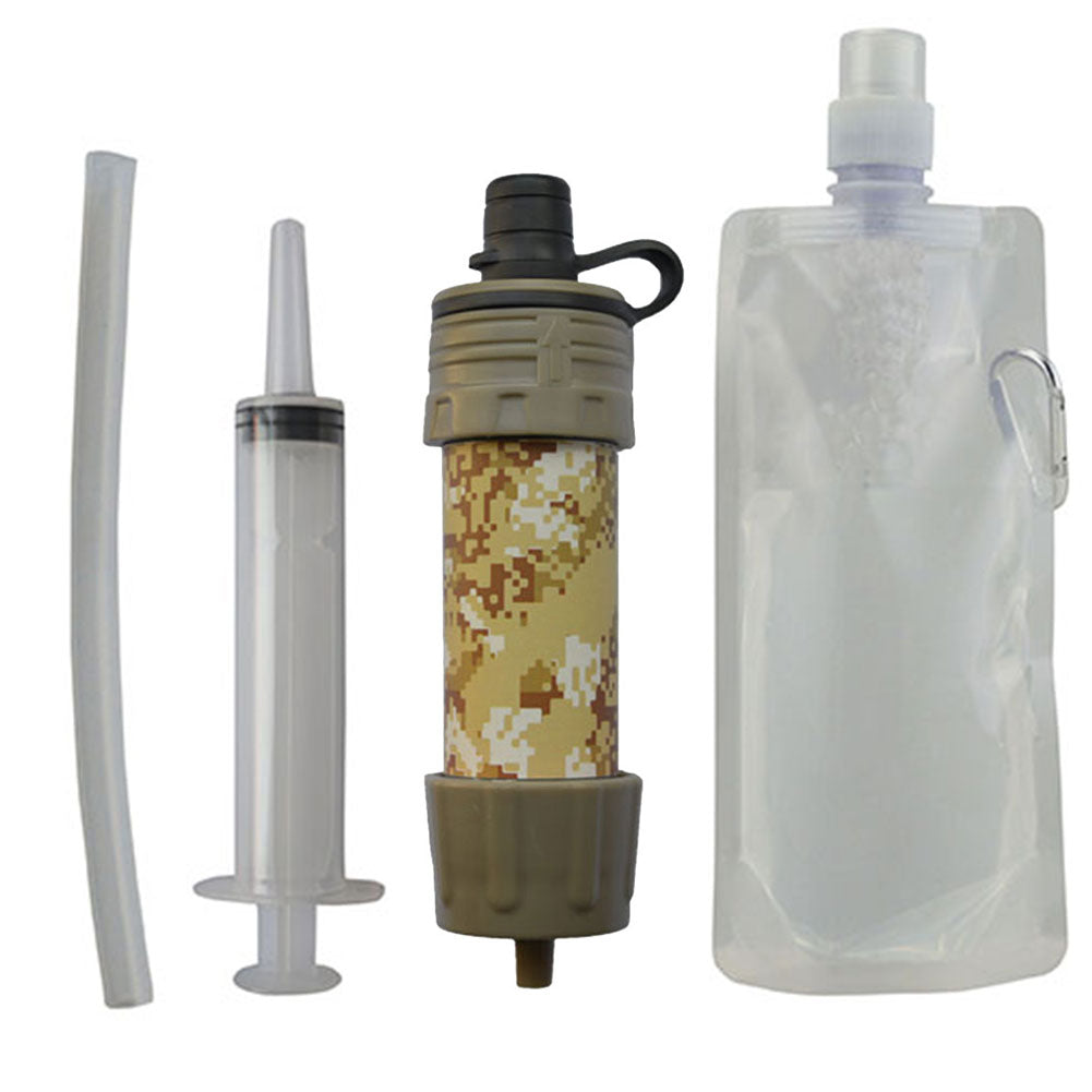 Anti-Bacterial Personal Water Purifier Water Filtration System Camping Purification Outdoor Traveling Survival Emergency