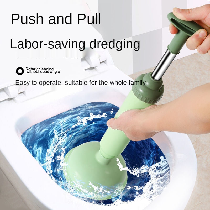 Toilet Plunger High Pressure Pump Anti Clogging Drain Cleaners Pipe Dredge Device for Bathroom Kitchen Sink Drain Clean Supplies