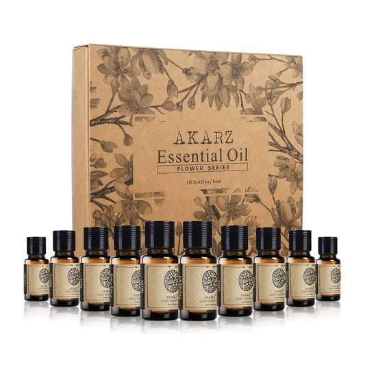 10 Set  Variety Essential Oils Lavender Jasmine Rose Ylang Neroli Frangipani Lotus Peony Osmanthus Violet