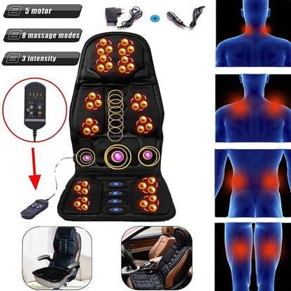 Massage Cushion for Car Home Office Seat Chair Neck Pain Waist Back Massage Pad Cushion Comfortable Soft Health Care Pad