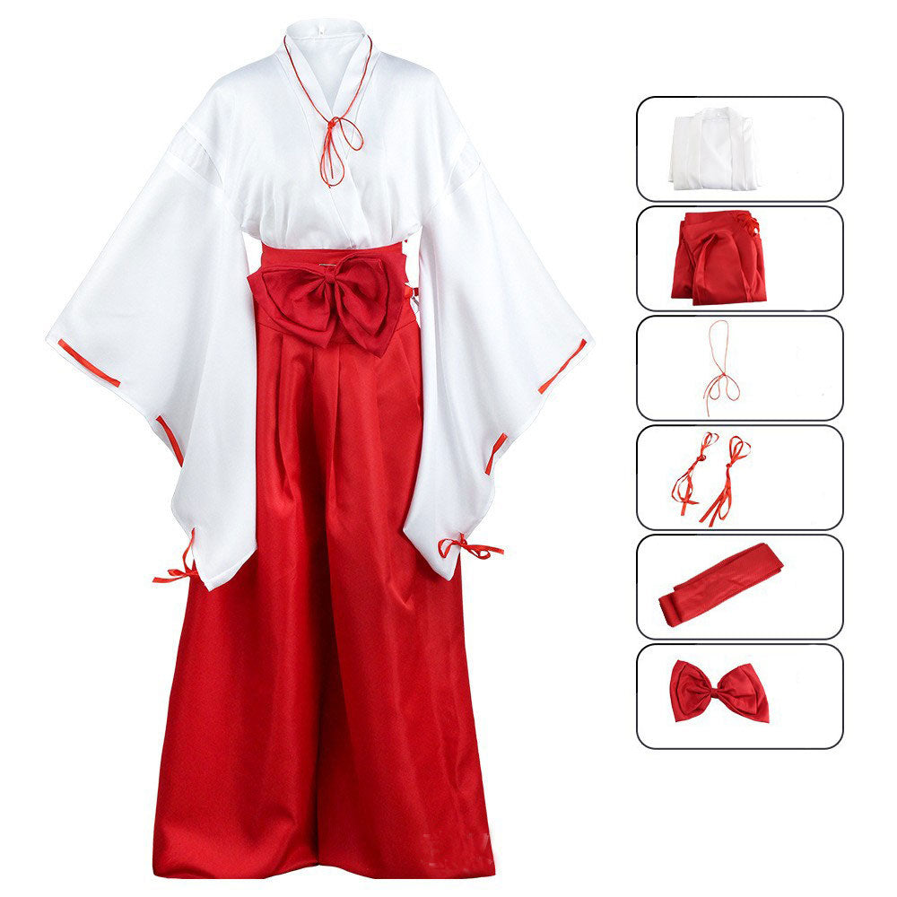 Anime Inuyasha Kikyo Kimono Cosplay Costumes