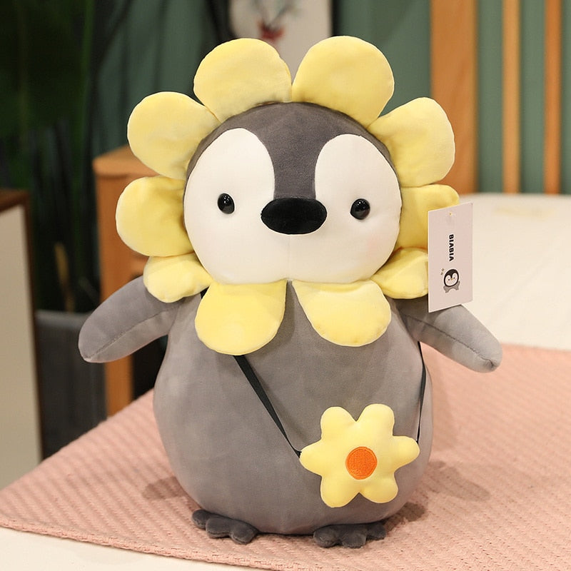 So Cute Cartoon Penguin Plush Doll Korean Pop Crash Landing On You Penguin Rabbit Sunflower Strawberry