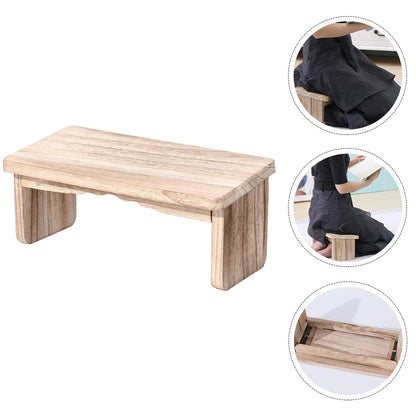 Foldable Meditation Bench Stool Non-slip Temple Kneel Stool