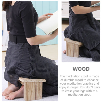 Foldable Meditation Bench Stool Non-slip Temple Kneel Stool