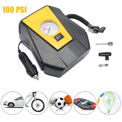 Tire Inflator Car Air Pump Compressor Electric Portable Auto 12V Volt 100PSI For Motorcycle Bicycle Car Tyre Inflator Wireless