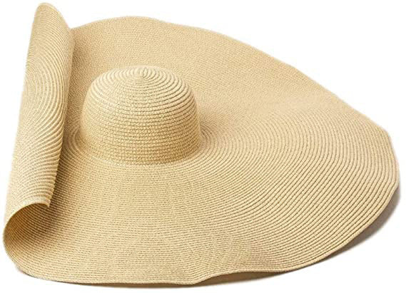 Bold Luxe Extra Wide Brim Sun Straw Hat