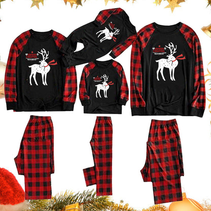 Christmas Time Family Parent Child Pajamas PJs Set