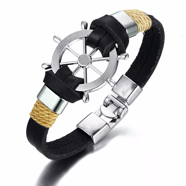 Multi-layer Leather Rope Bracelets Bangles