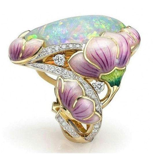 Unique Handmade Gypsy Flower Ring