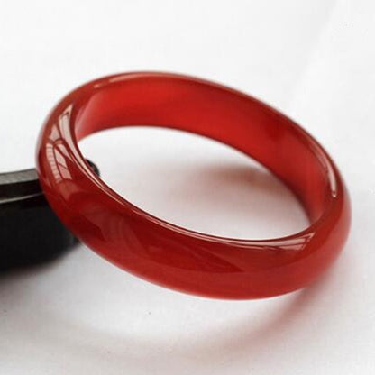 Amor Black Red Green Jade Bracelet Bangle