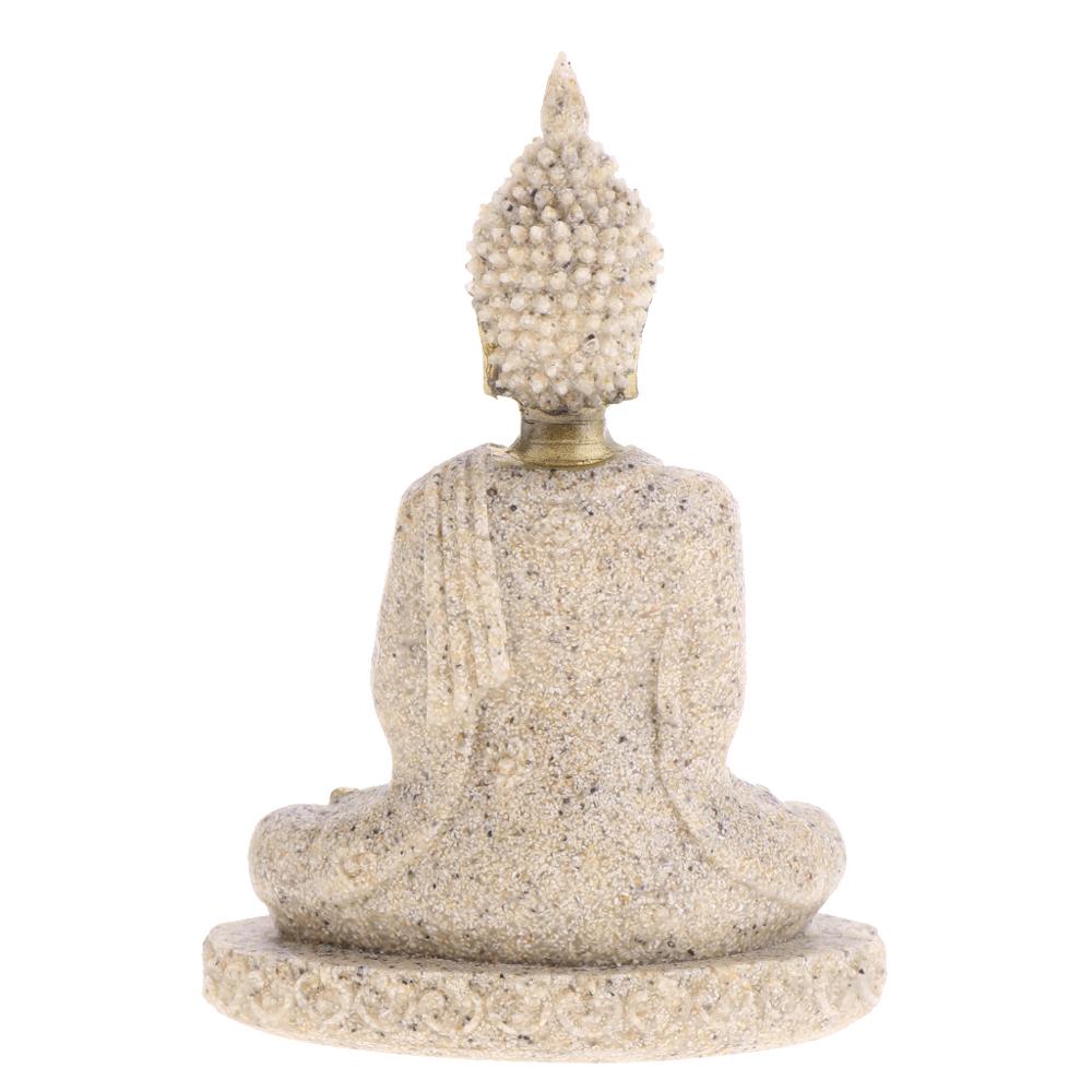 Hand Carved Sandstone Miniature Buddha Meditation Statue
