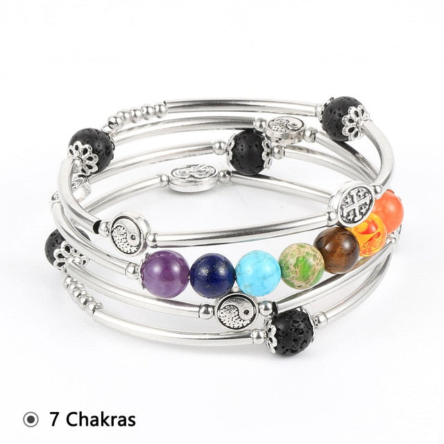7 Chakra Healing Wrap Bracelet