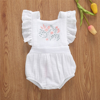 Gorgeous Embroidered Girl Romper (ages 0 - 24 Months)