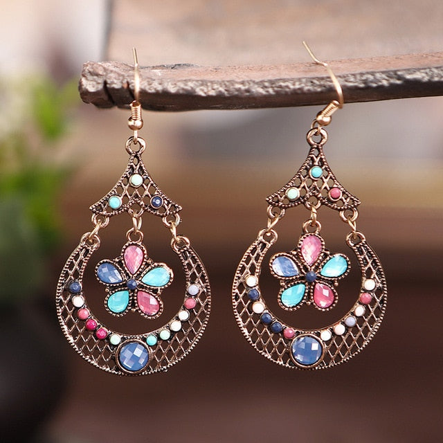 Gorgeous Boho Flower Basket Earrings (other styles available)