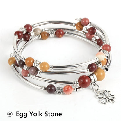 Natural Stone Trendy Crystal Wrap Bracelet
