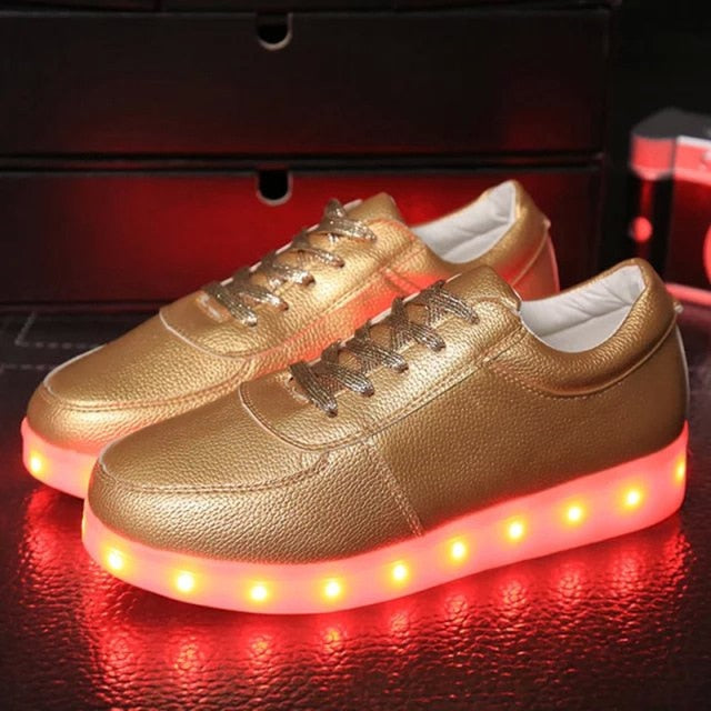 Good as Gold LED Sneakers ( ages 5 - 16 years)