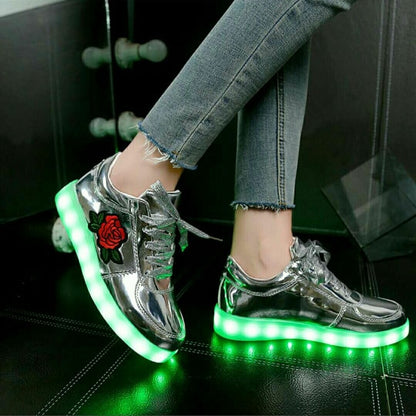 On a Silver Platter LED Sneakers (ages 5 -16 years)