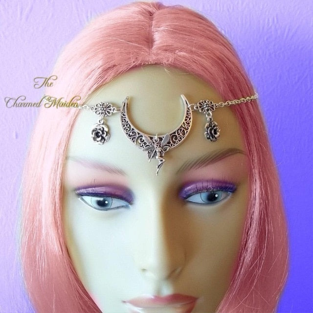 Ceremonial Moon Goddess Triskele Headpiece (different variations available)