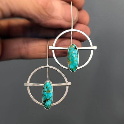 Boho Vintage Turquoise Earrings