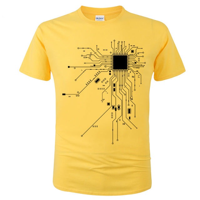 AI Circuit Men's Cotton T-Shirt