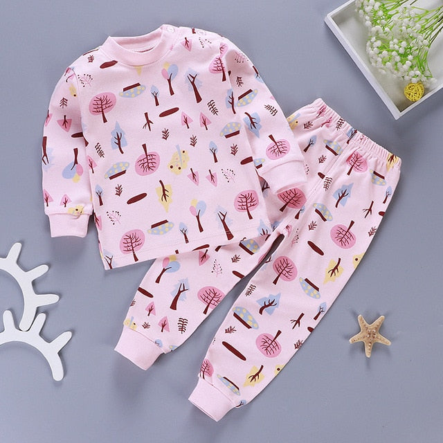 Trees in a Pink Forest Girls 2 Piece ( ages 25 months - 48 months)