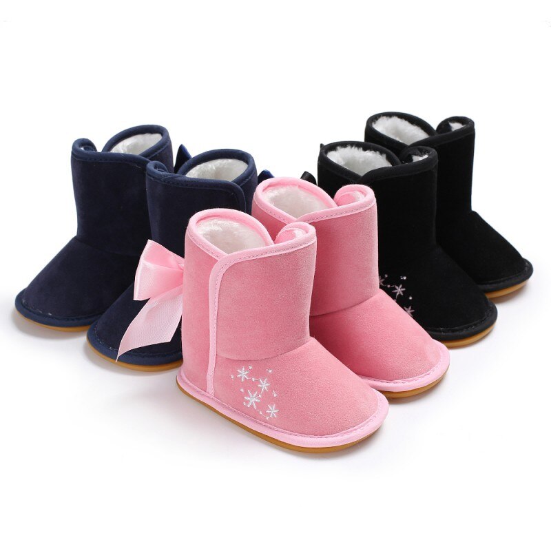 Cute Back Bow Baby Girl Boots ( 0 - 18 months)