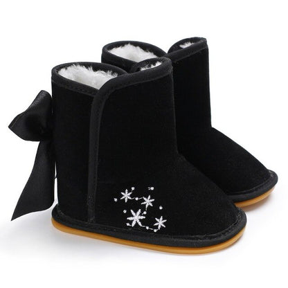Cute Back Bow Baby Girl Boots ( 0 - 18 months)