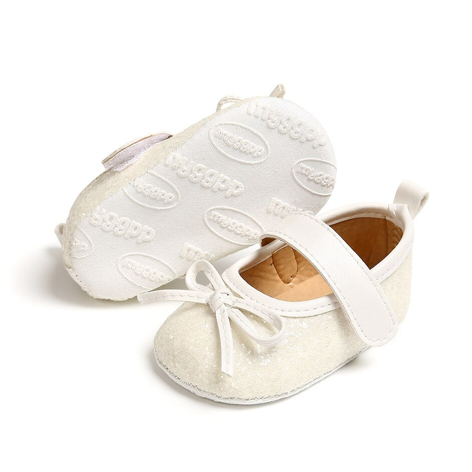 0 - 18 Months Girls Closed Toe Sequin Shoes