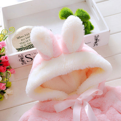 Fluffy Bunny Girls Jacket (ages 0 - 24 months)