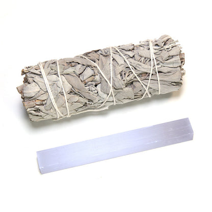 Purify with Sage, Palo Santo & Selenite Stick Combo (also sold separately)