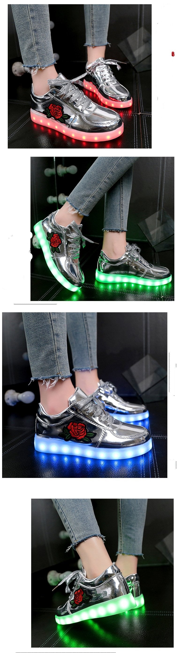 On a Silver Platter LED Sneakers (ages 5 -16 years)